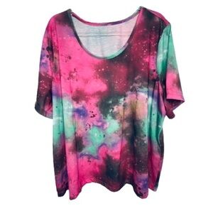 Galaxy ink blot top
